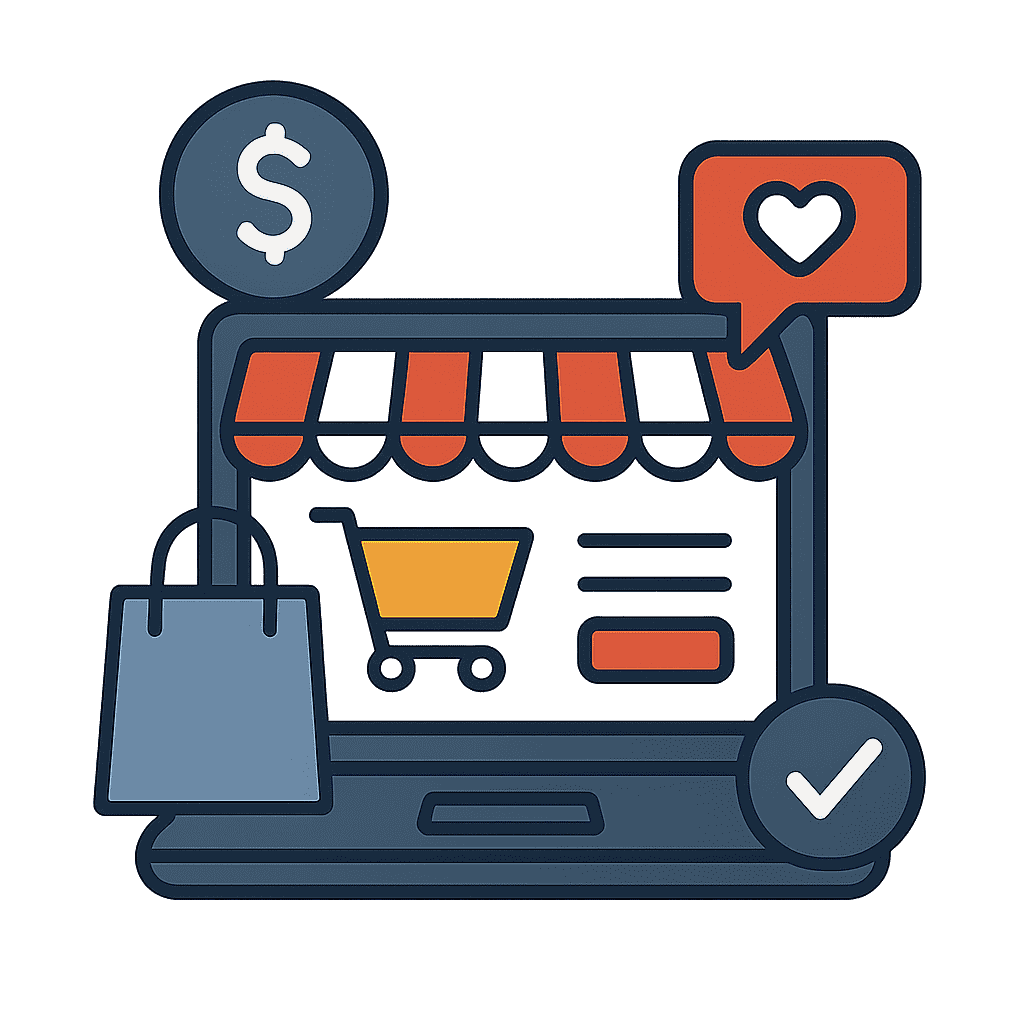 Imagem representativa da criação de loja virutal
